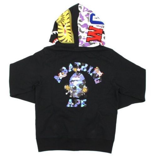 Bape A BATHING APE x Kid Cudi NYC 10th Anniversary Shark Hoodie Grailed