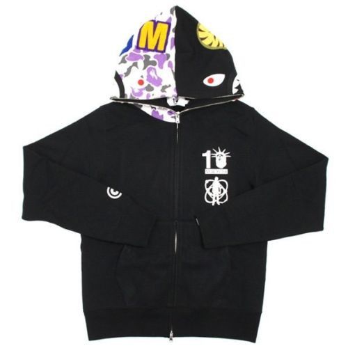 Bape shark hoodie 10th anniversary clearance