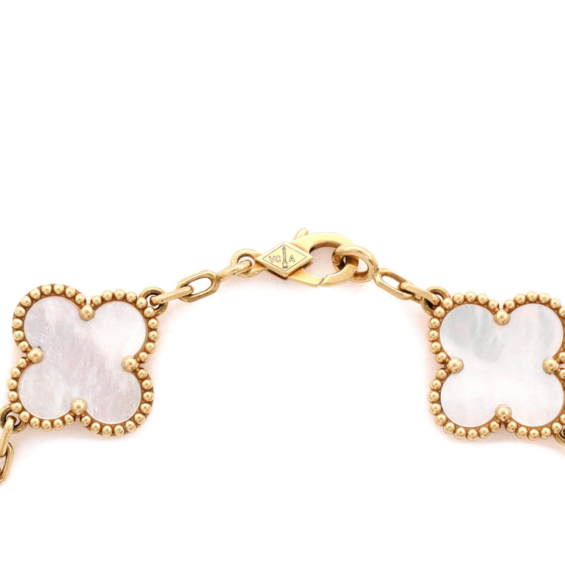 Van Cleef & Arpels Vintage Alhambra 5 Motifs Bracelet Size ONE SIZE - 2 Thumbnail