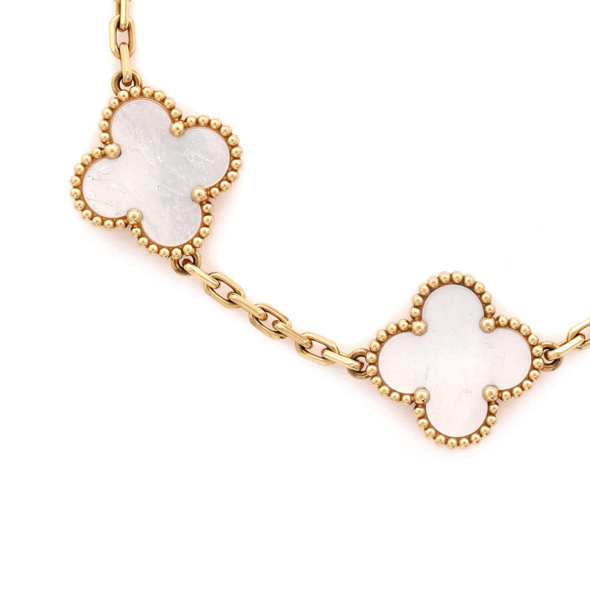 Van Cleef & Arpels Vintage Alhambra 5 Motifs Bracelet Size ONE SIZE - 3 Thumbnail