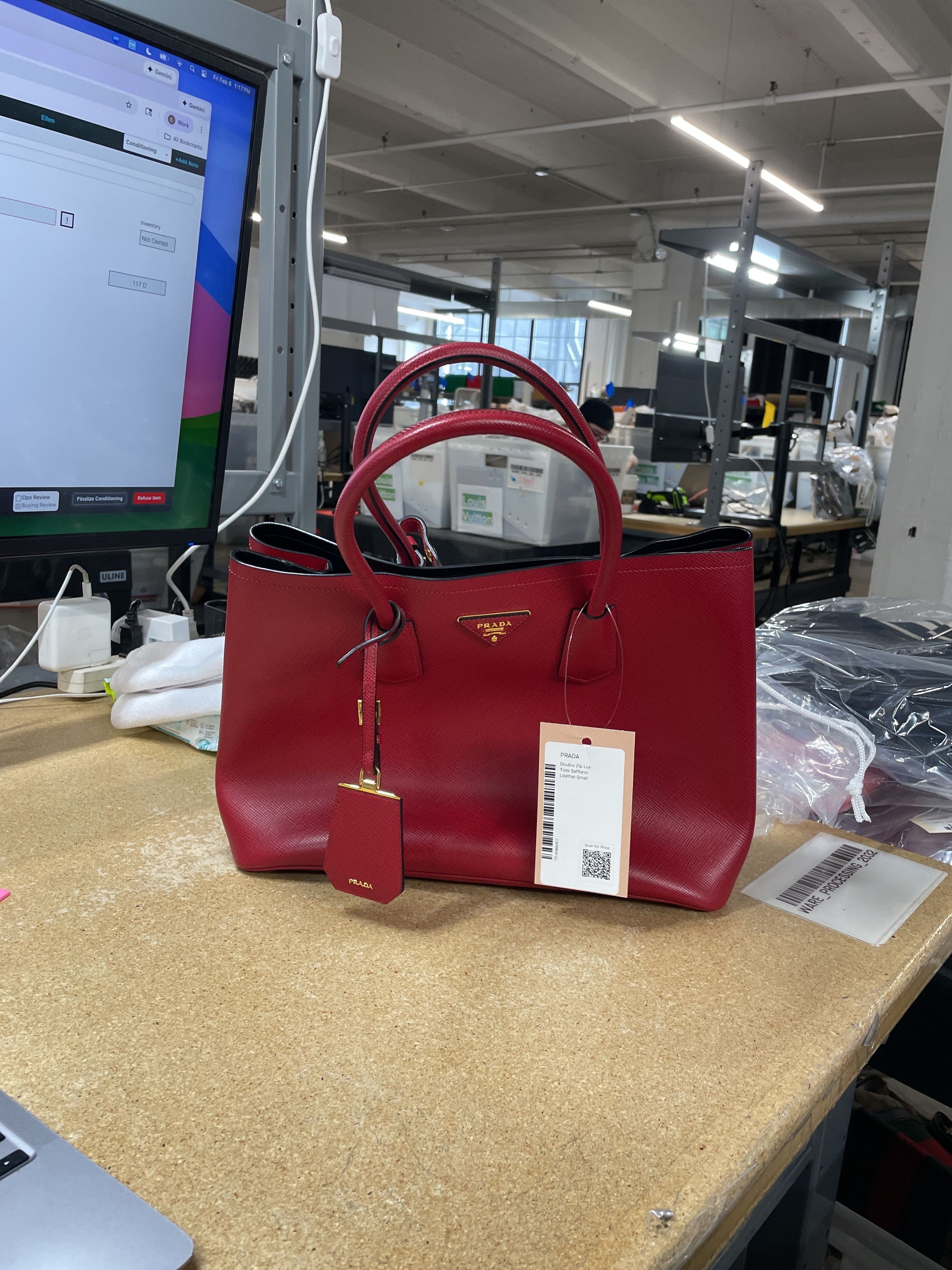 Prada Cuir Double Tote Size ONE SIZE - 6 Thumbnail
