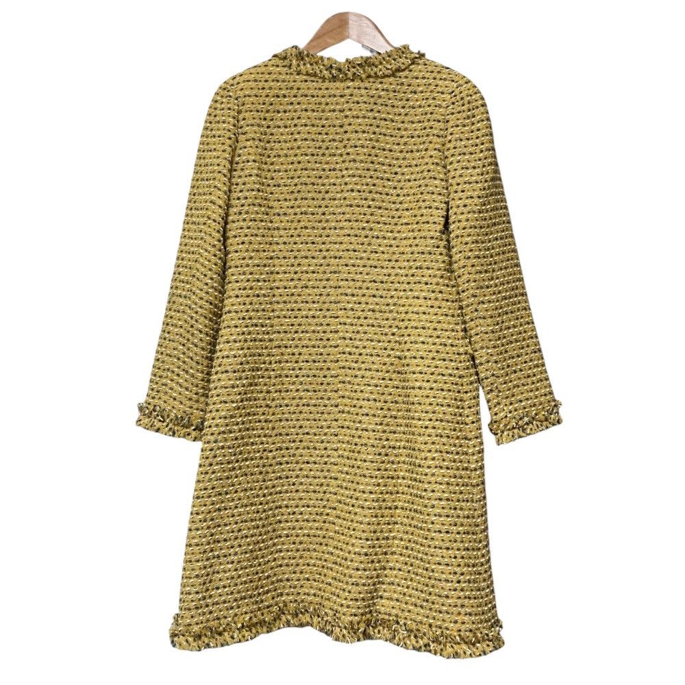 Other Other Rene No Collar Tweed Coat Textile Outerwear 6943240 DUTY FREE for USA Size ONE SIZE - 3 Thumbnail