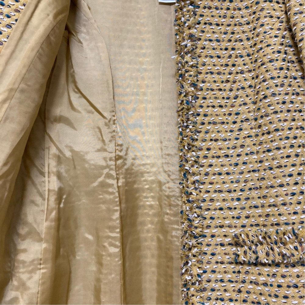 Other Other Rene No Collar Tweed Coat Textile Outerwear 6943240 DUTY FREE for USA Size ONE SIZE - 4 Thumbnail