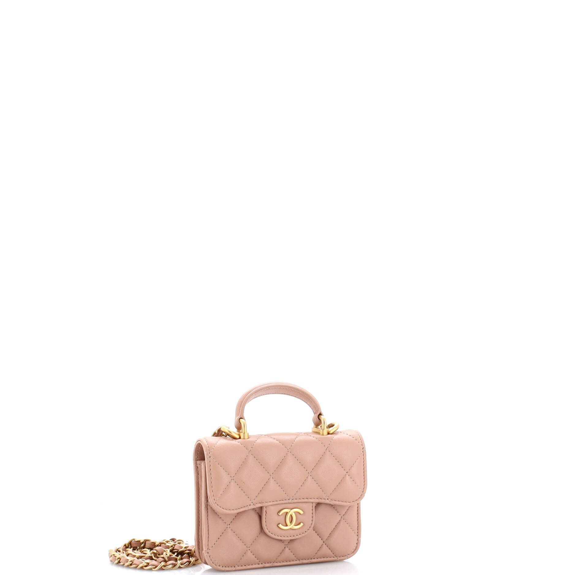 Chanel Top Handle Flap Coin Purse with Chain Size ONE SIZE - 2 Thumbnail