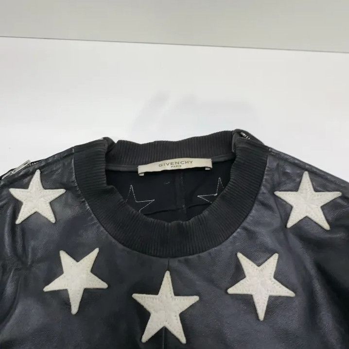 Givenchy Givenchy Star-Embellished Black Bomber Jacket Size US M / EU 48-50 / 2 - 6 Thumbnail