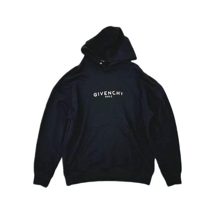 Givenchy Givenchy Distressed Logo Print Men's Hoodie Size US XL / EU 56 / 4 - 2 Thumbnail
