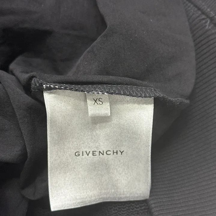 Givenchy Givenchy SS23 Logo Distressed Drawstring Hoodie Size US XS / EU 42 / 0 - 3 Thumbnail