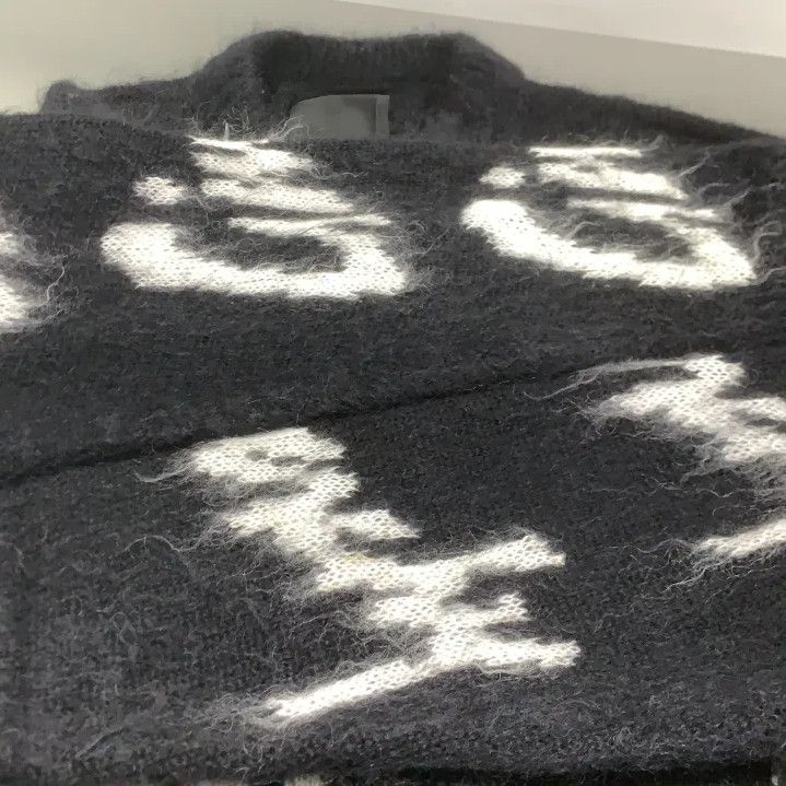 Givenchy Givenchy SS23 Letter Print Mohair Crewneck Sweater Size US M / EU 48-50 / 2 - 8 Thumbnail