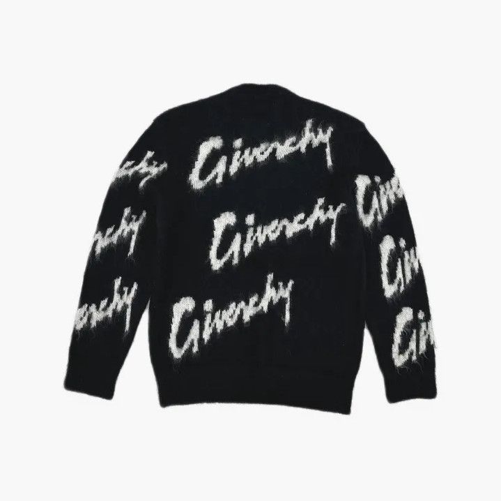 Givenchy Givenchy SS23 Letter Print Mohair Crewneck Sweater Size US M / EU 48-50 / 2 - 3 Thumbnail