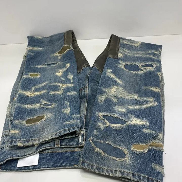 Givenchy Givenchy FW21 Distressed Zip Casual Jeans Size US 32 / EU 48 - 13 Thumbnail
