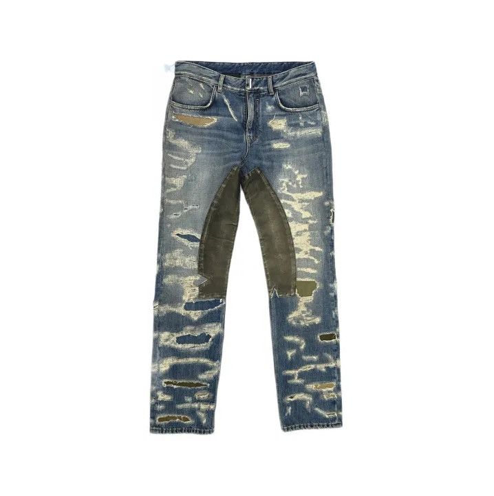 Givenchy Givenchy FW21 Distressed Zip Casual Jeans Size US 32 / EU 48 - 2 Thumbnail
