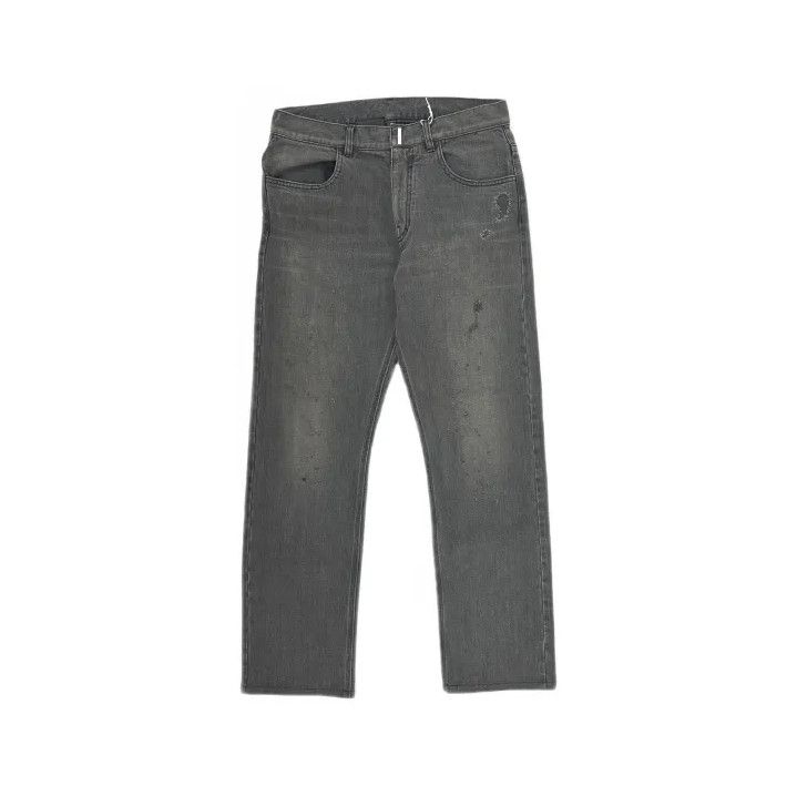 Givenchy Givenchy Men's Black Solid Loose Straight Jeans Size US 29 - 2 Thumbnail