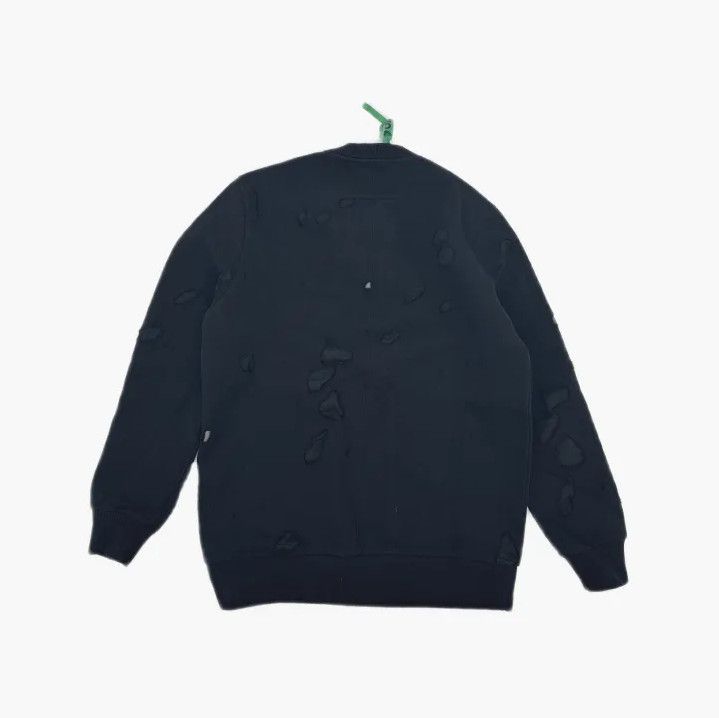 Givenchy Givenchy Solid Print Letter Distressed Sweatshirt Size US S / EU 44-46 / 1 - 3 Thumbnail