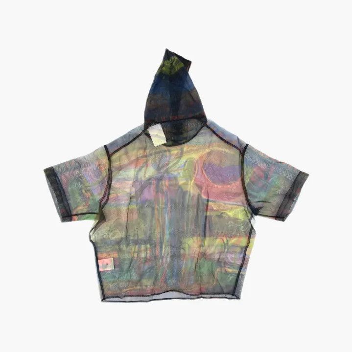 Givenchy Givenchy Men's Short-Sleeve Transparent Hooded Sweatshirt Size US L / EU 52-54 / 3 - 3 Thumbnail