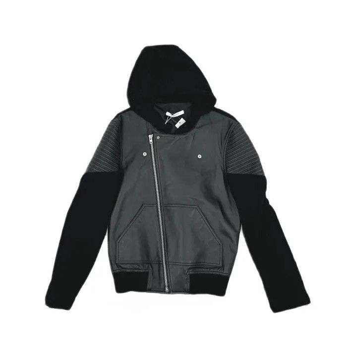 Givenchy Givenchy Space Cotton Leather Panel Hooded Jacket Size US M / EU 48-50 / 2 - 2 Thumbnail