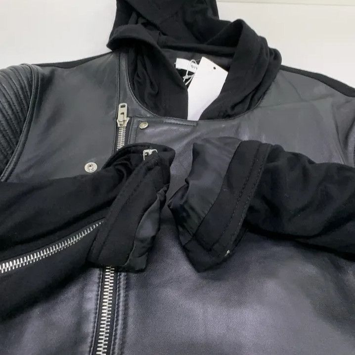 Givenchy Givenchy Space Cotton Leather Panel Hooded Jacket Size US M / EU 48-50 / 2 - 8 Thumbnail