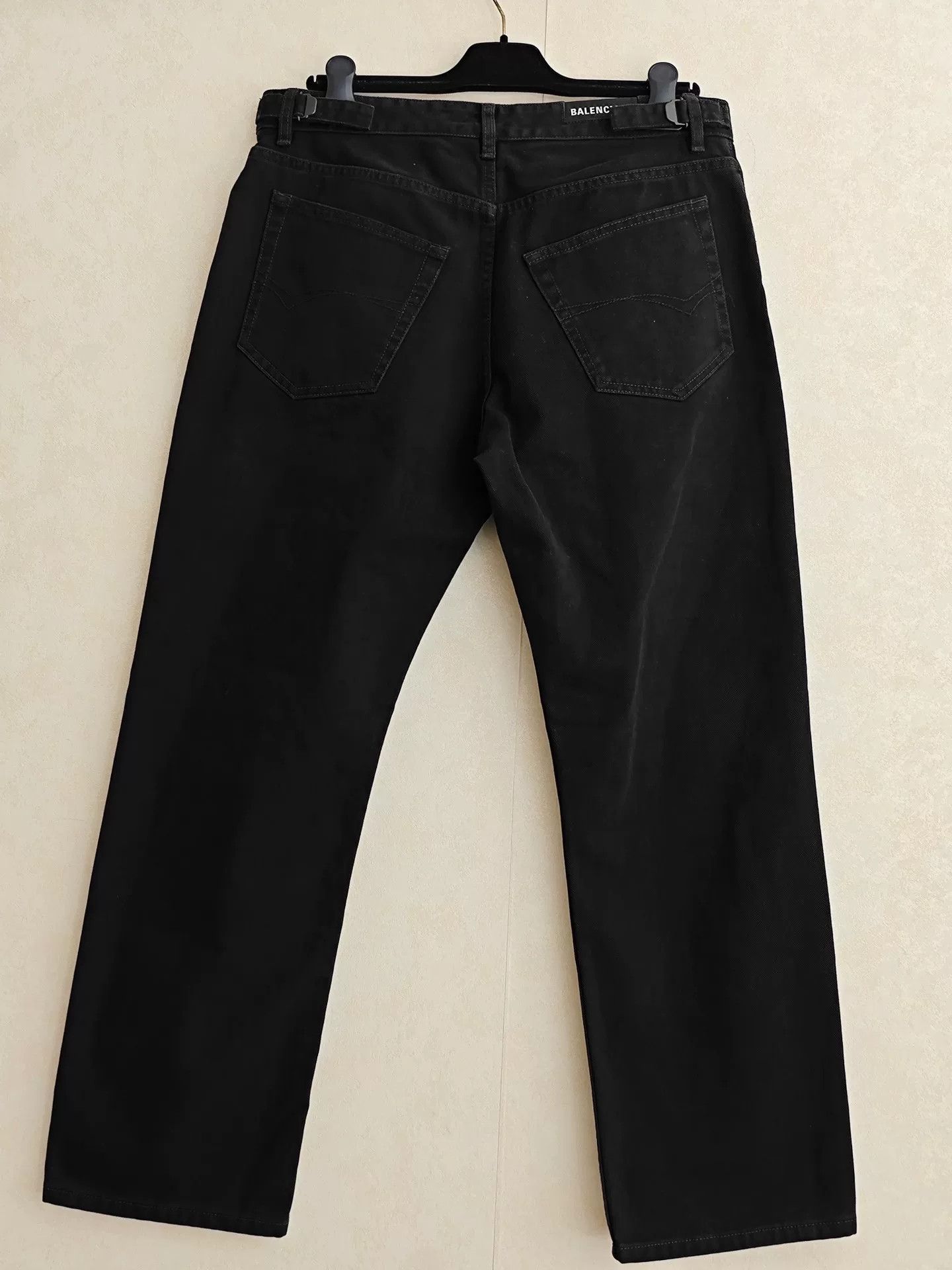 Balenciaga Balenciaga Knee Destroyed Black Jeans Size US 28 / EU 44 - 2 Thumbnail