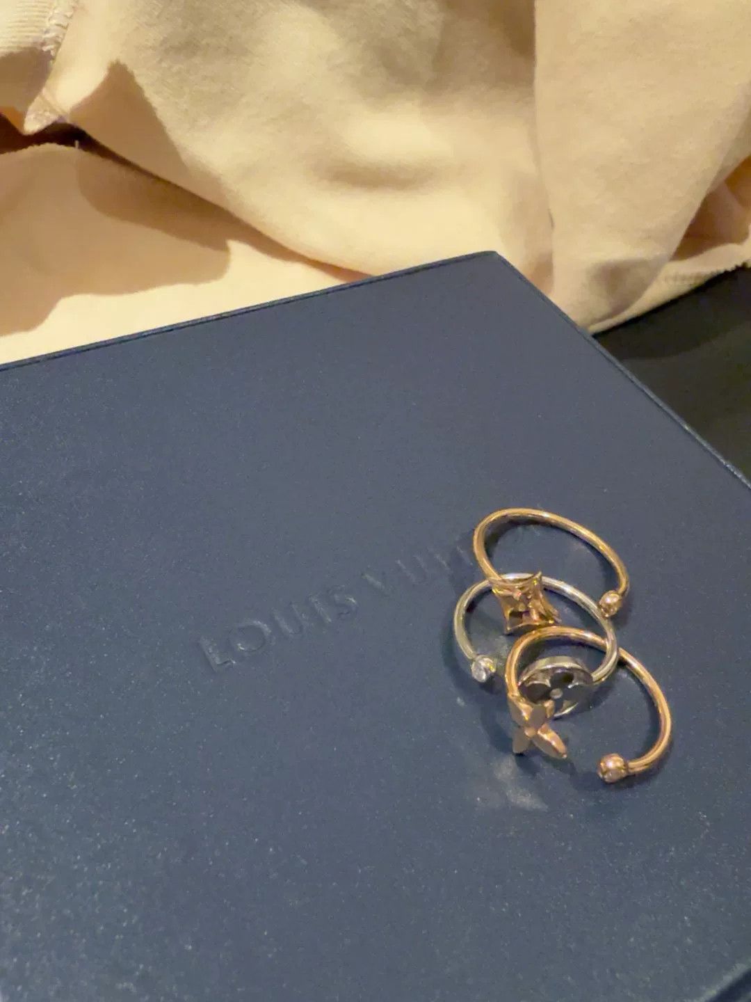 Louis Vuitton Tri-Color Gold Diamond Ring