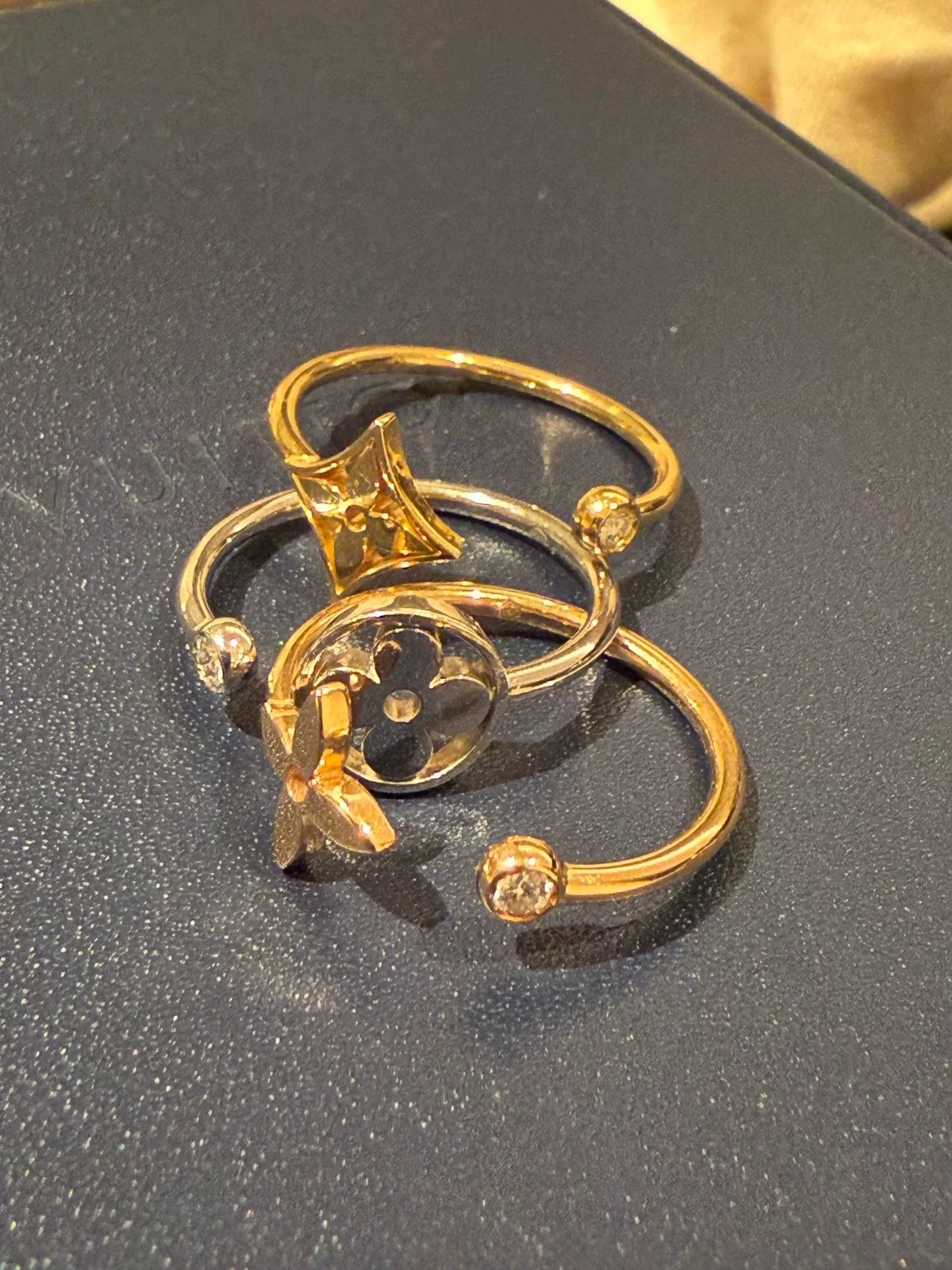 Louis Vuitton Tri-Color Gold Diamond Ring