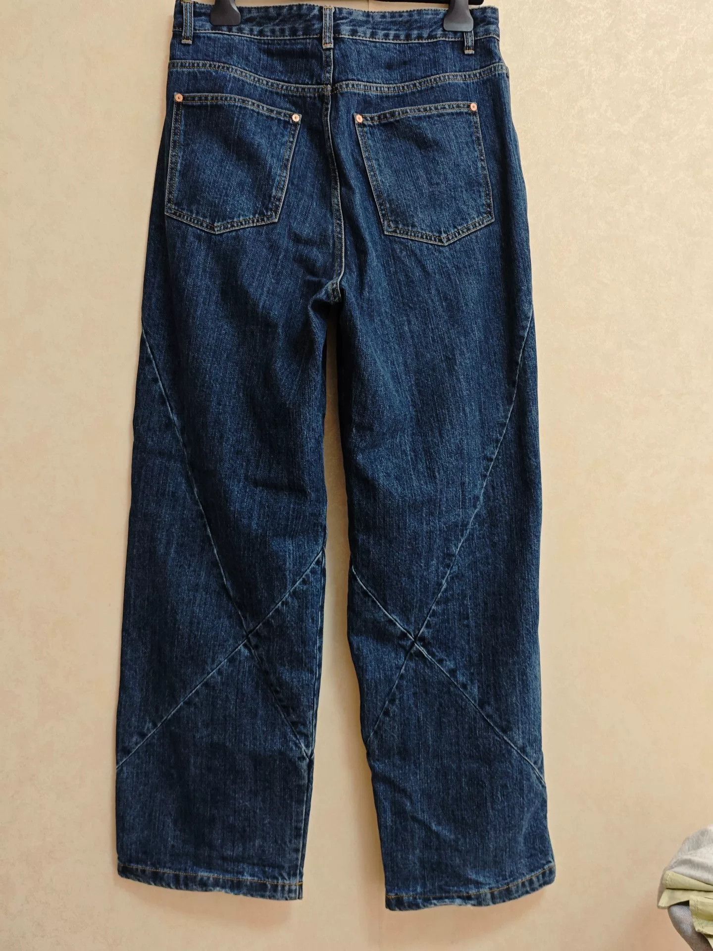 Andersson Bell Andersson Bell Asymmetric Blue Wide-Leg Jeans Size 28" / US 6 / IT 42 - 2 Thumbnail