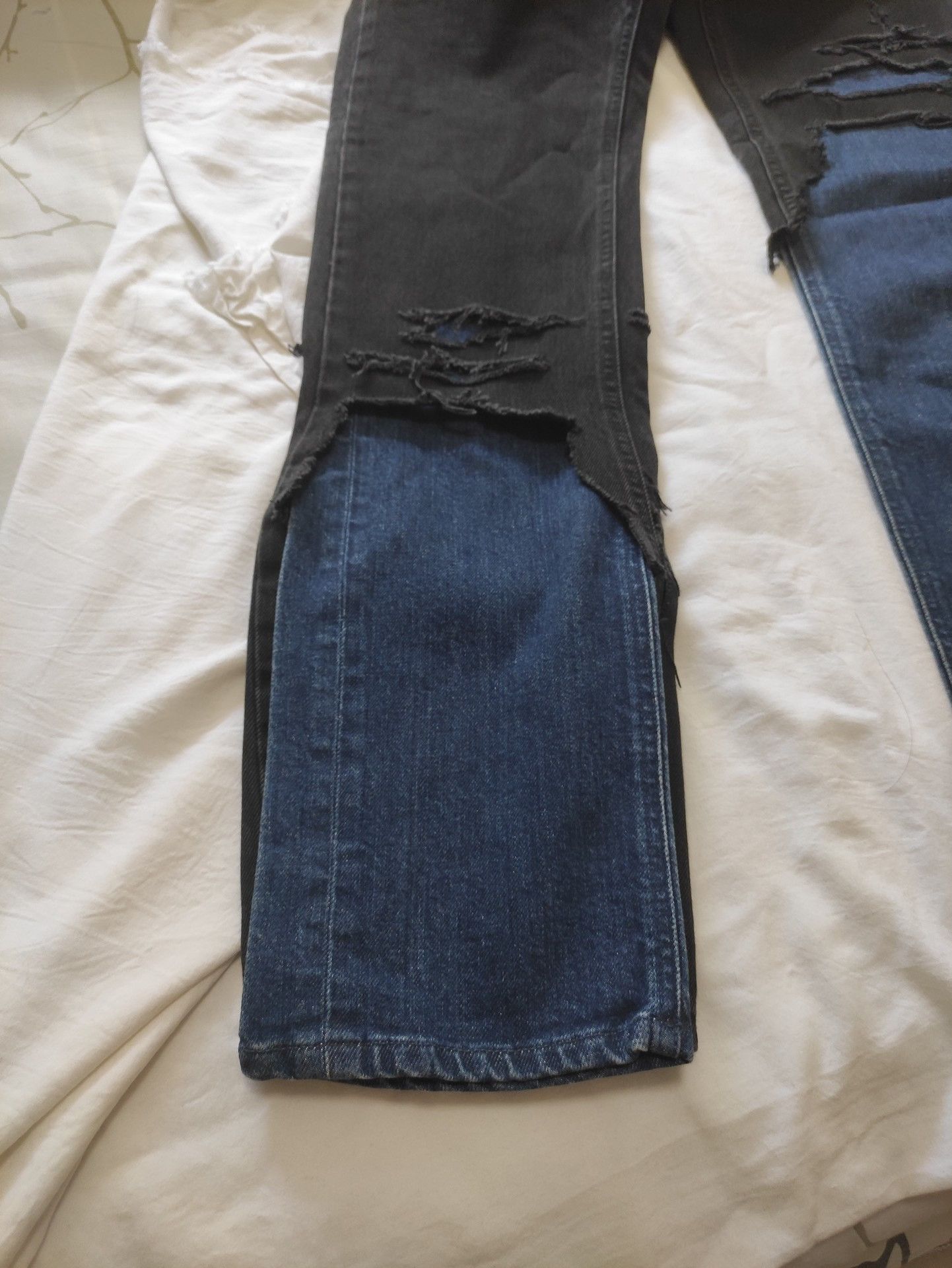 Raf Simons Raf Simons Show Distressed Double-Layer Jeans Size US 29 - 4 Thumbnail