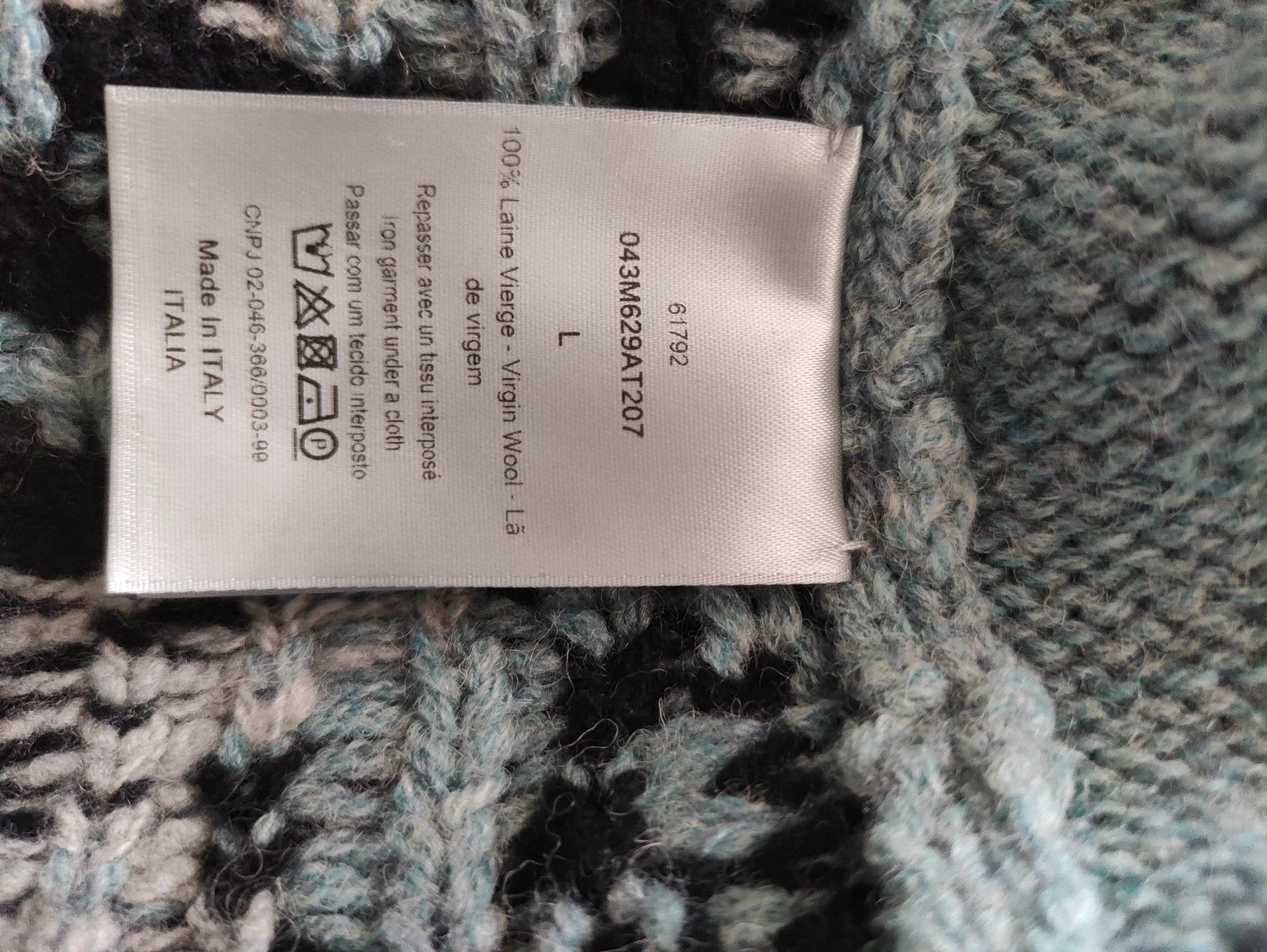 Dior Dior 21FW Runway Green Sweater Size L / US 10 / IT 46 - 4 Thumbnail