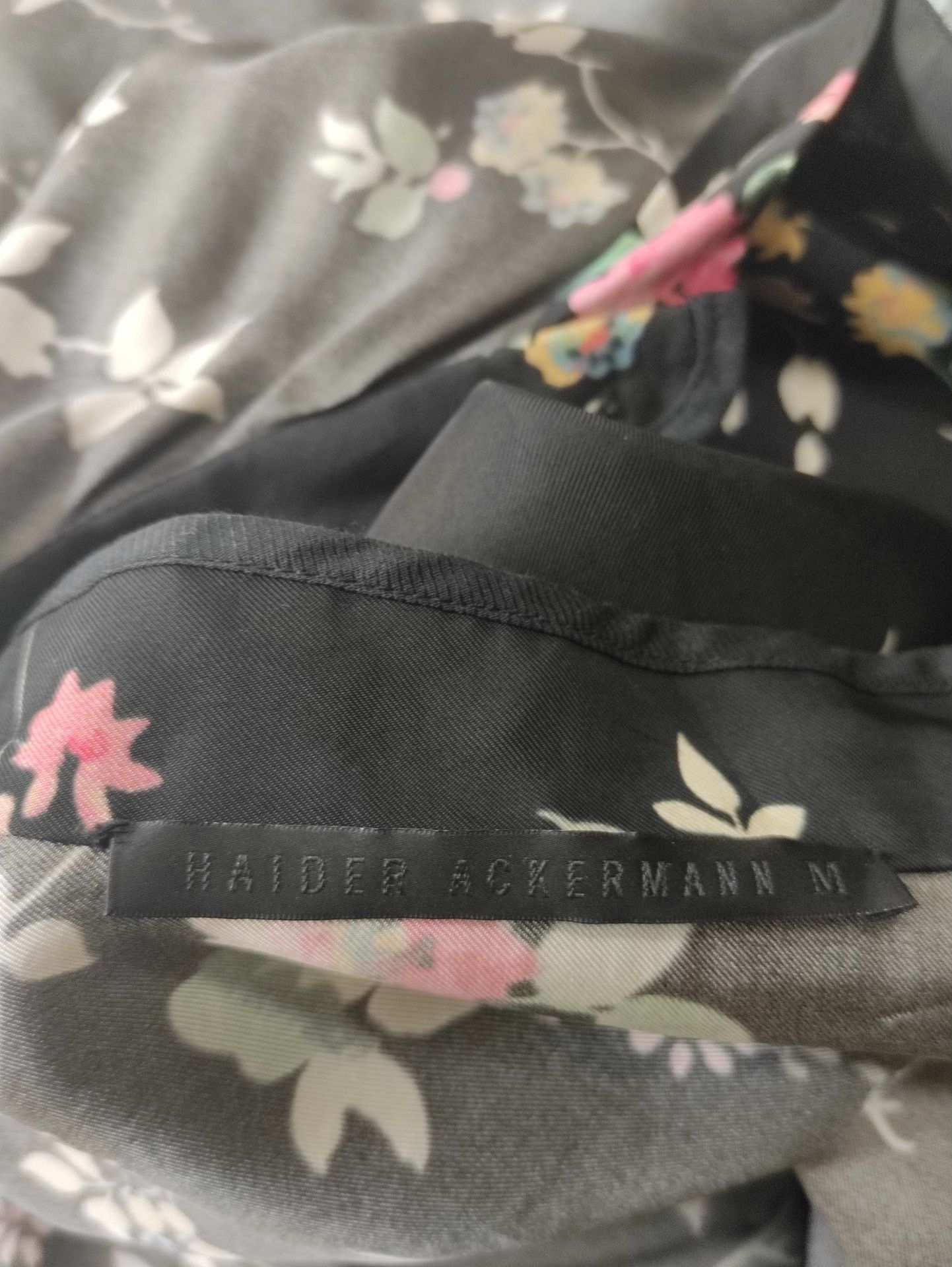 Haider Ackermann Haider Ackermann Runway Floral Black Shirt Size US M / EU 48-50 / 2 - 3 Thumbnail