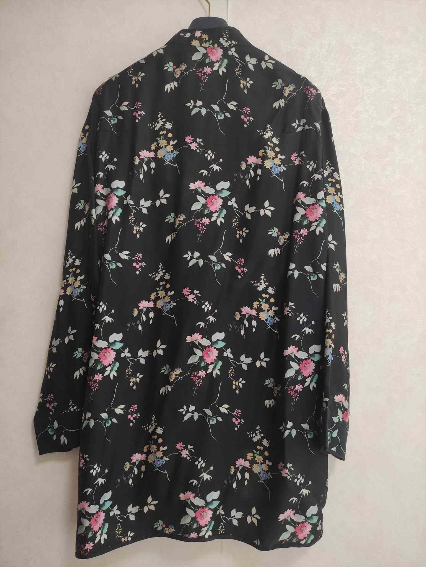 Haider Ackermann Haider Ackermann Runway Floral Black Shirt Size US M / EU 48-50 / 2 - 2 Thumbnail