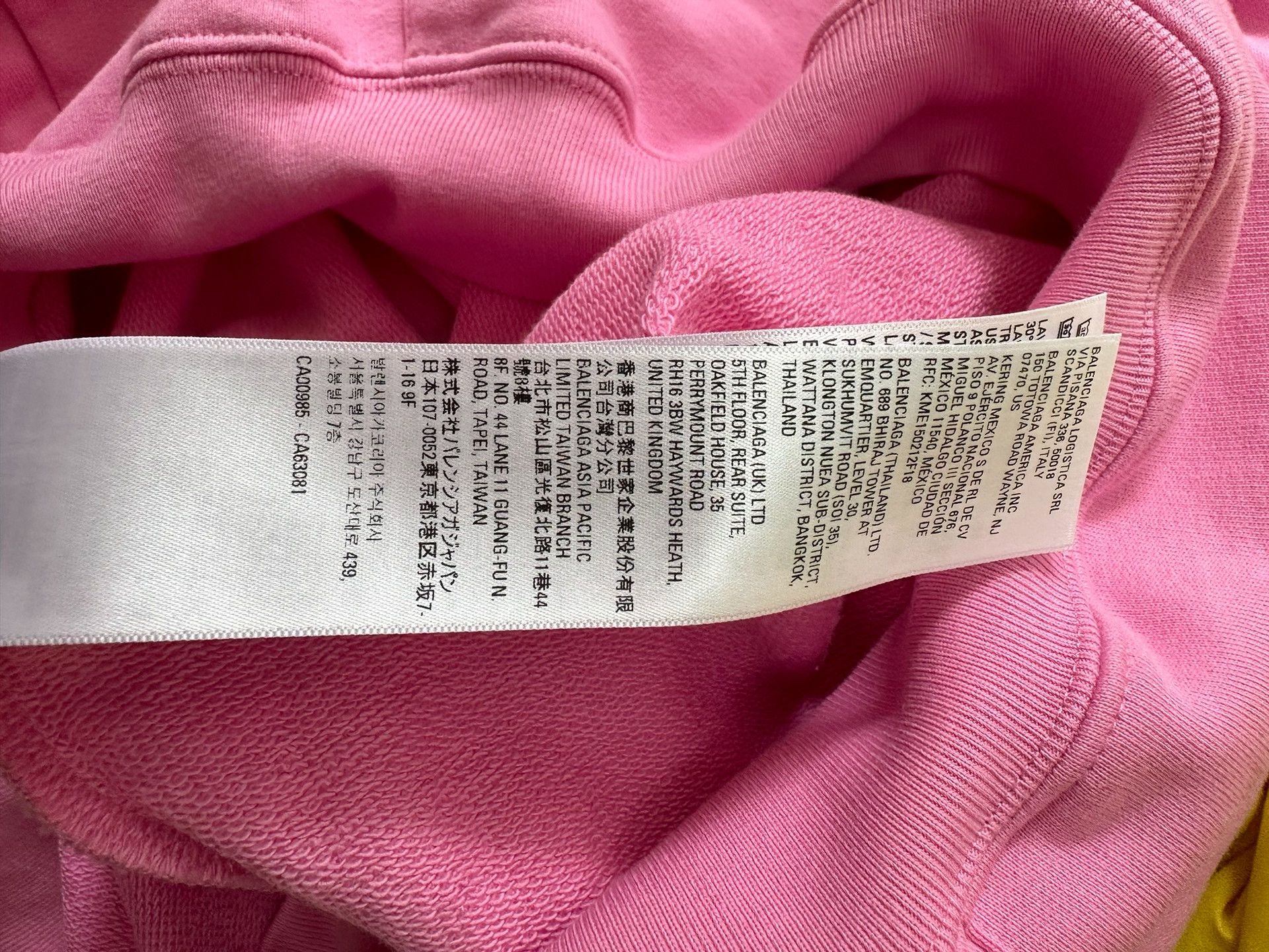 Balenciaga Balenciaga Pink Logo Hoodie Size L / US 10 / IT 46 - 5 Thumbnail