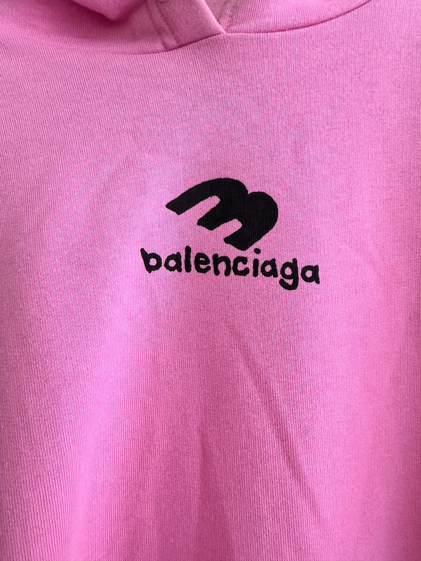 Balenciaga Balenciaga Pink Logo Hoodie Size L / US 10 / IT 46 - 2 Thumbnail