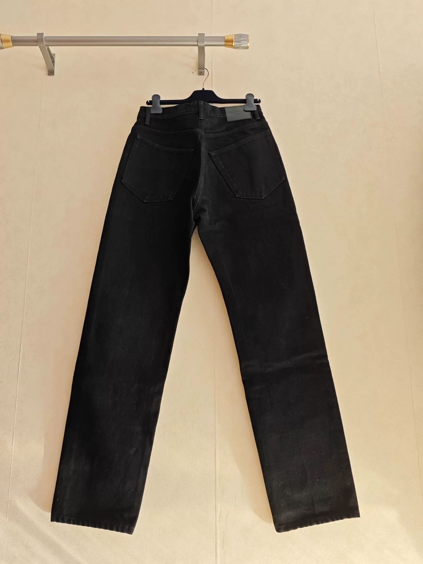 Balenciaga Balenciaga High Fashion Black Wide-Leg Jeans Size US 32 / EU 48 - 2 Thumbnail