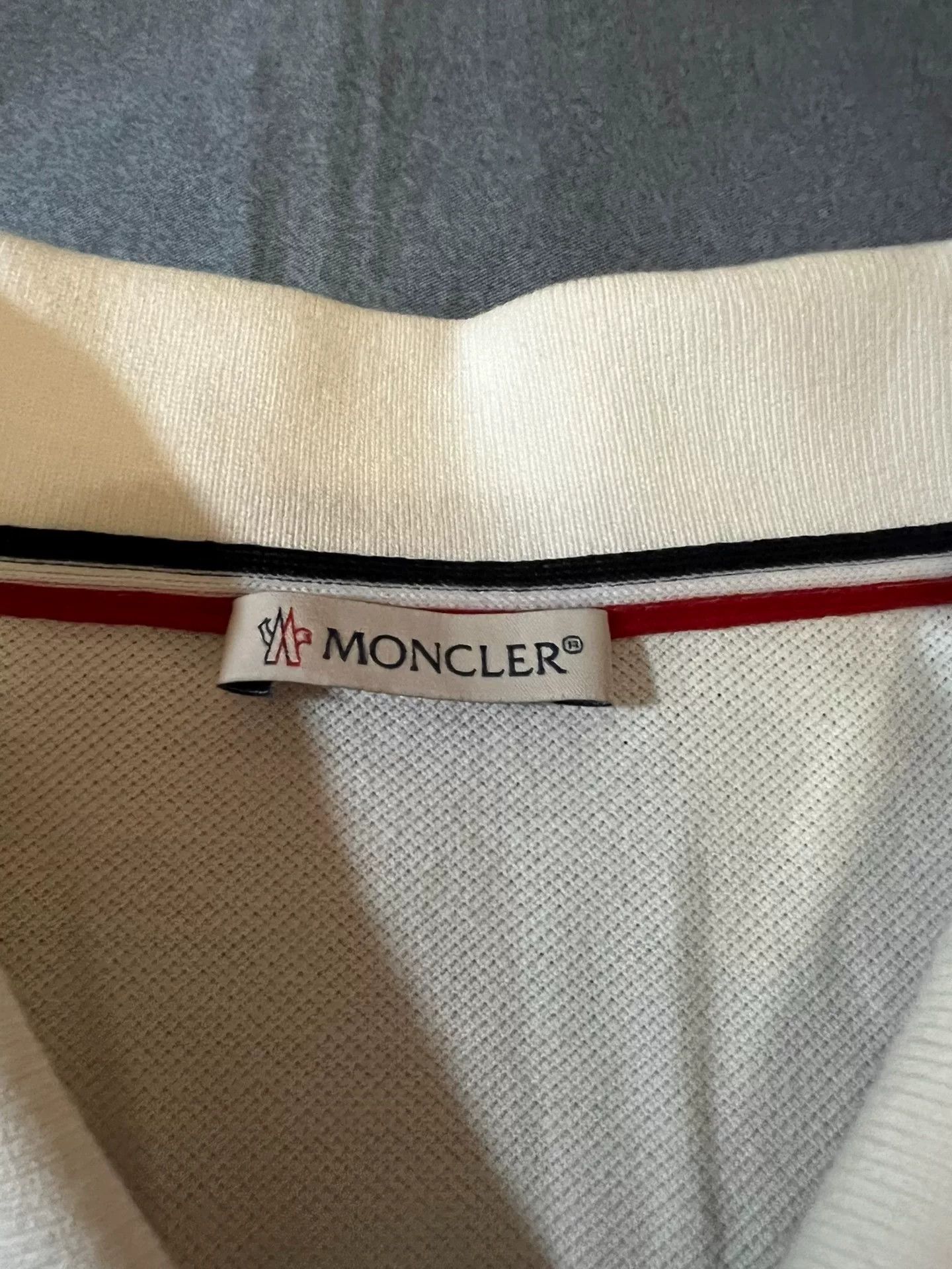 Moncler Moncler Maglia Striped Short-Sleeve Polo Size US XXL / EU 58 / 5 - 5 Thumbnail
