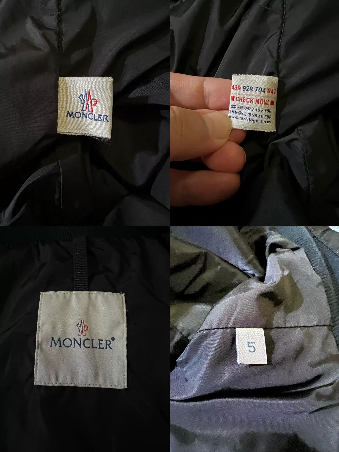 Moncler Moncler Zip Rivet Biker Jacket Size US XL / EU 56 / 4 - 8 Thumbnail
