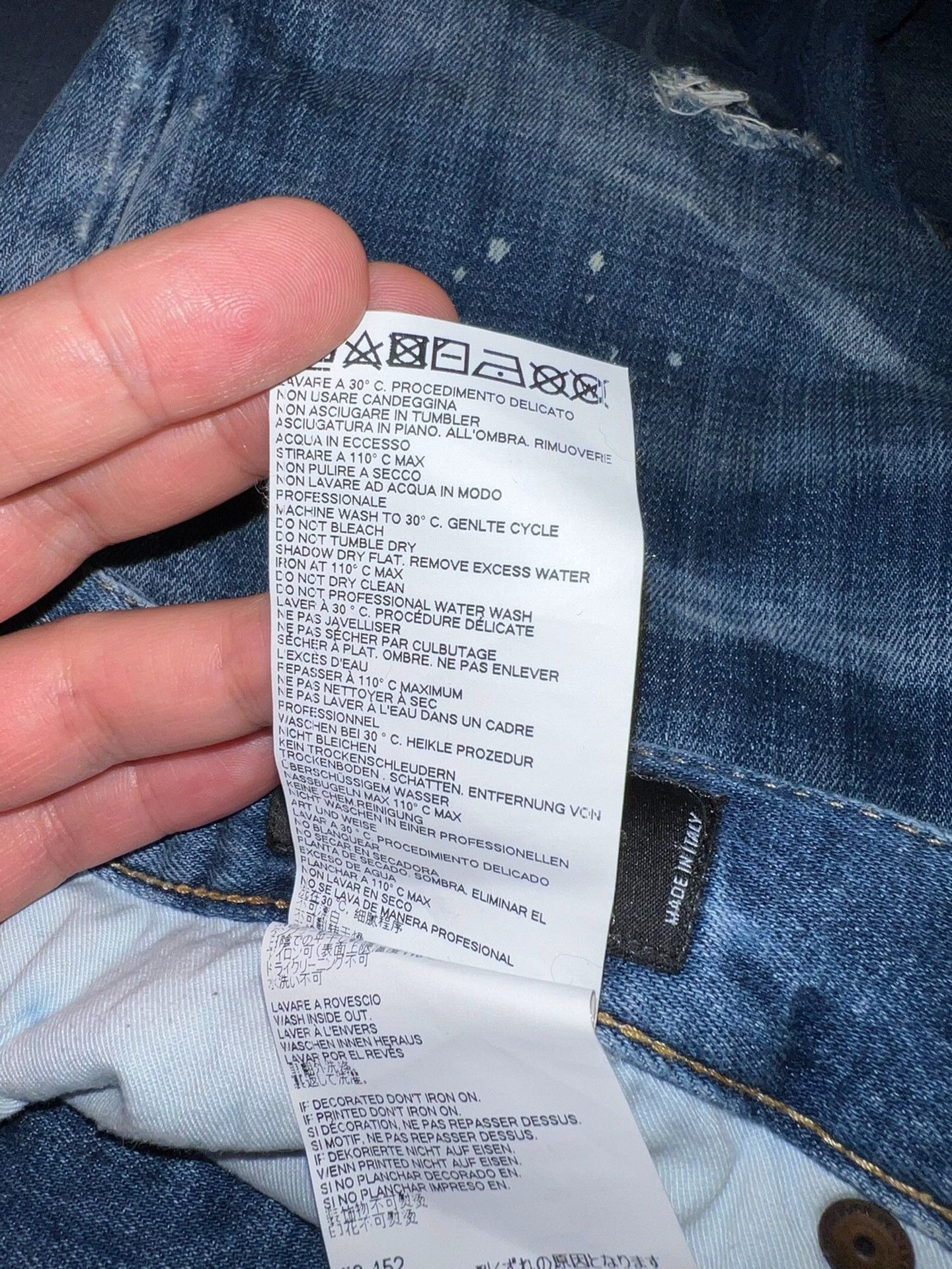 Dsquared2 Dsquared2 Tidy Biker Limited Star Ripped Jeans Size US 32 / EU 48 - 6 Thumbnail