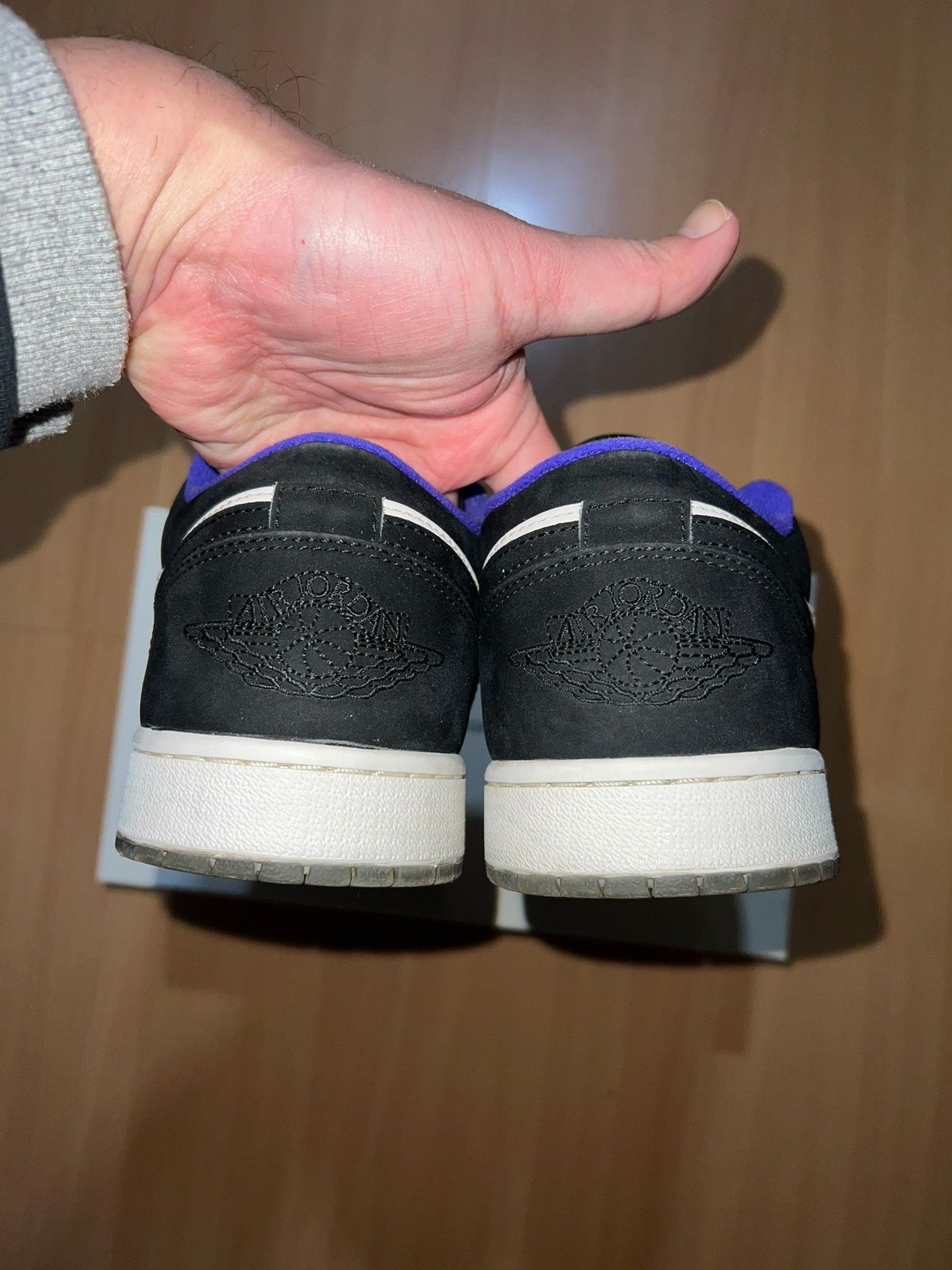 Jordan Brand Air Jordan 1 Low Black White Size US 11 / EU 44 - 4 Thumbnail