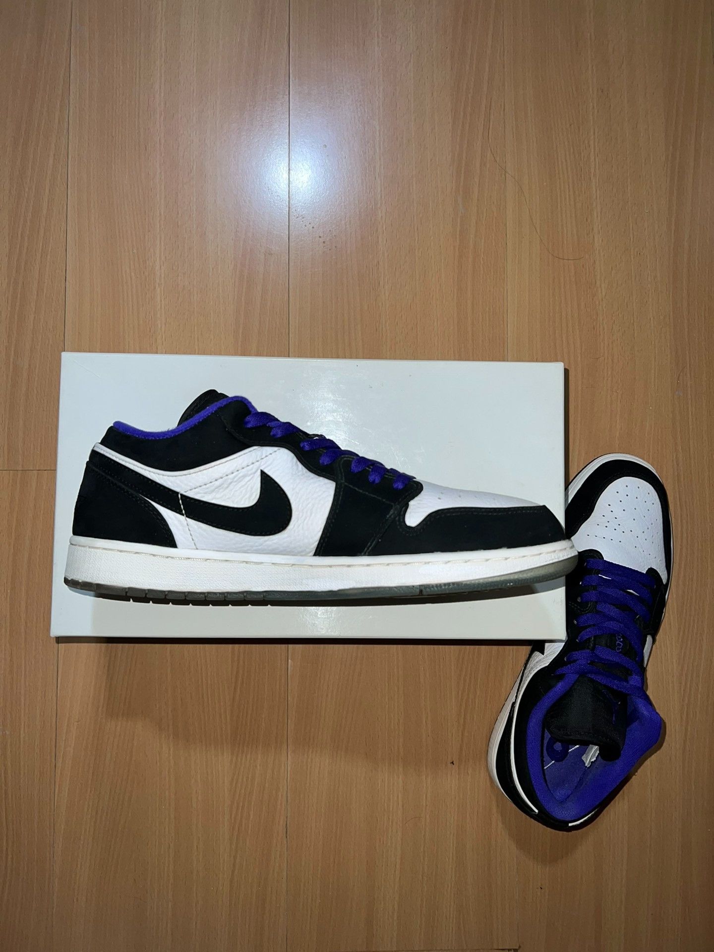 Jordan Brand Air Jordan 1 Low Black White Size US 11 / EU 44 - 3 Thumbnail