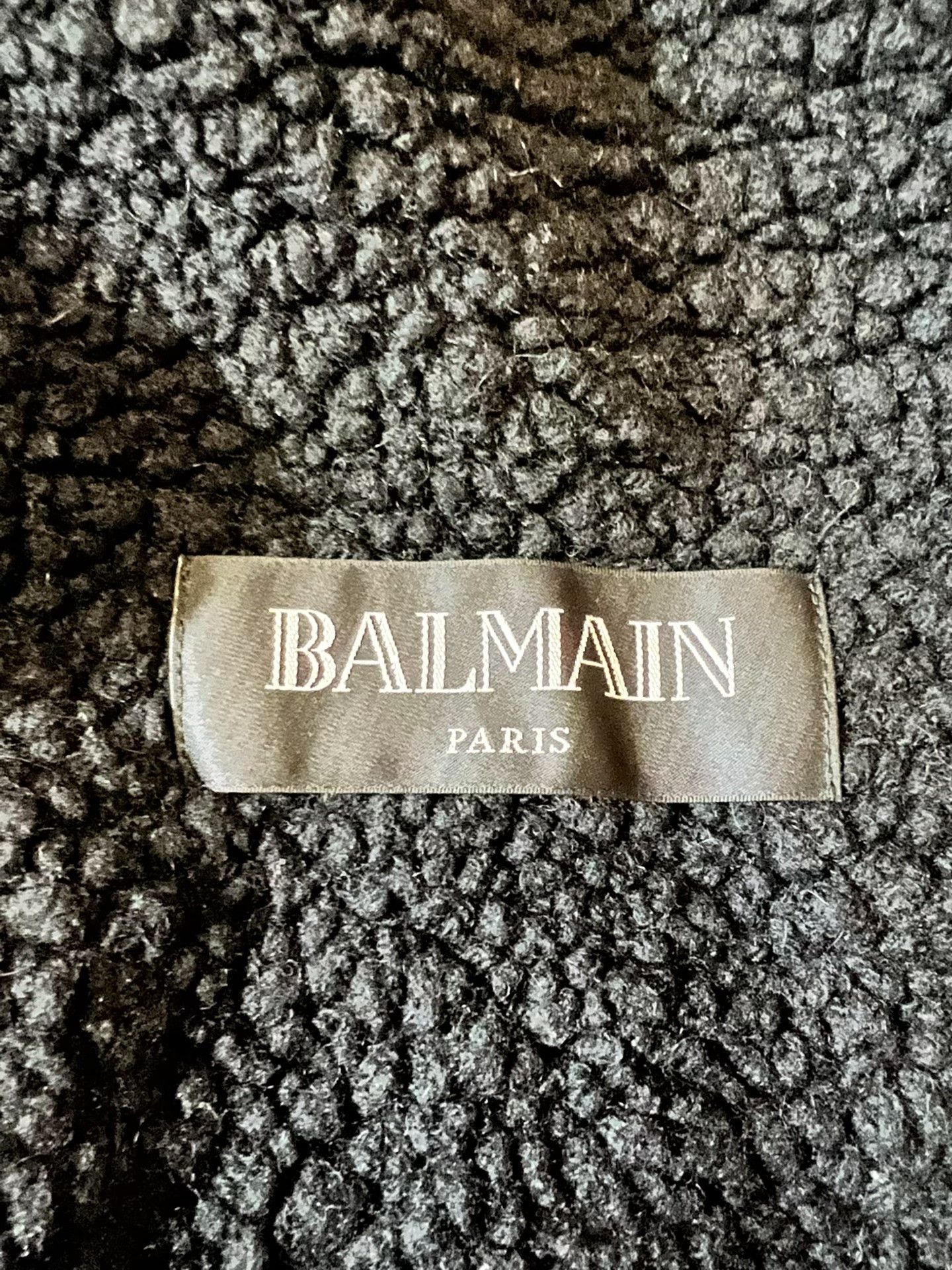 Balmain Balmain Gold Label Lamb Fur Zip Rivet Jacket Size US XL / EU 56 / 4 - 5 Thumbnail