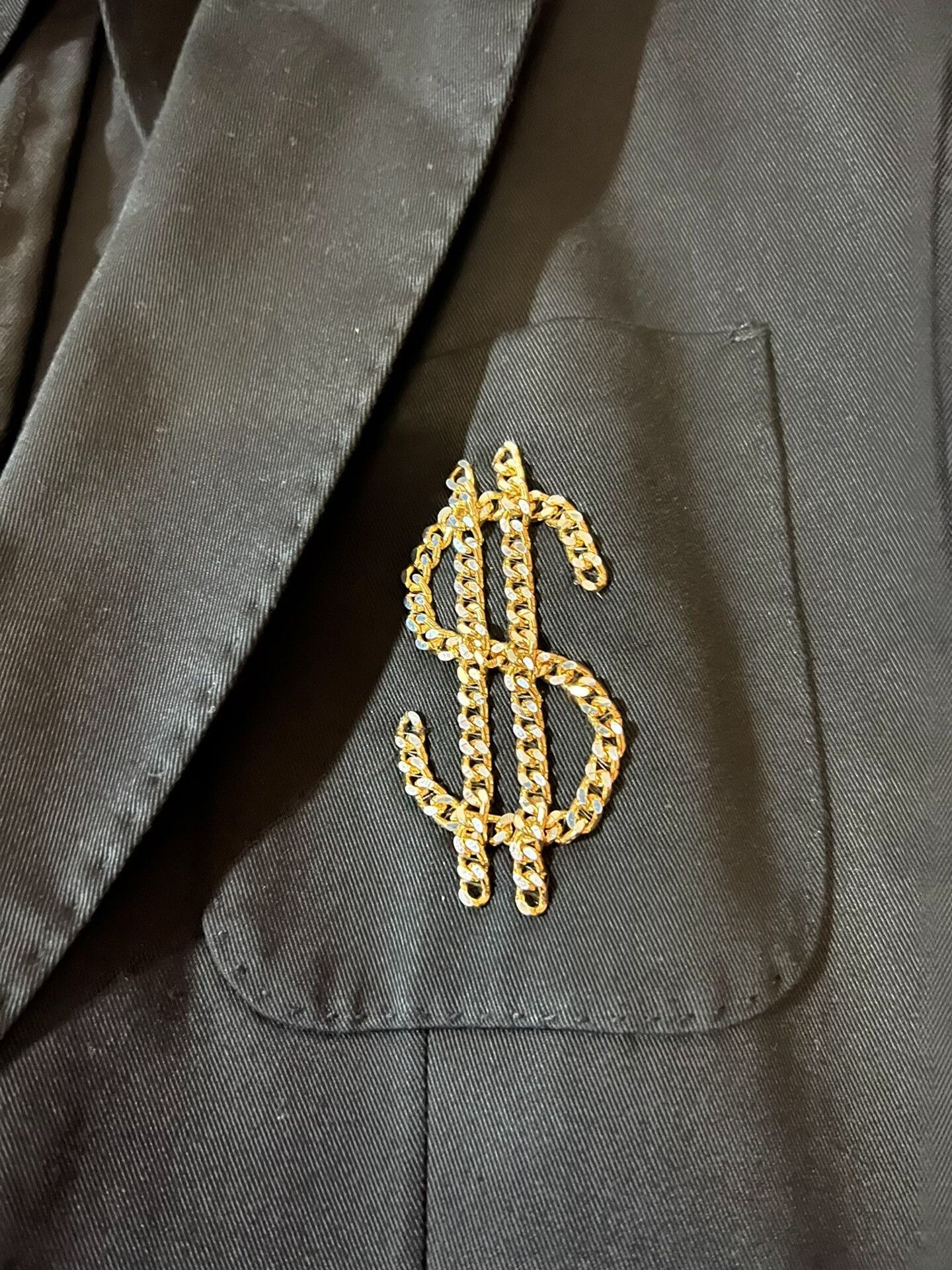 Moschino Moschino Runway Metal Chain Logo Blazer Size US L / EU 52-54 / 3 - 3 Thumbnail