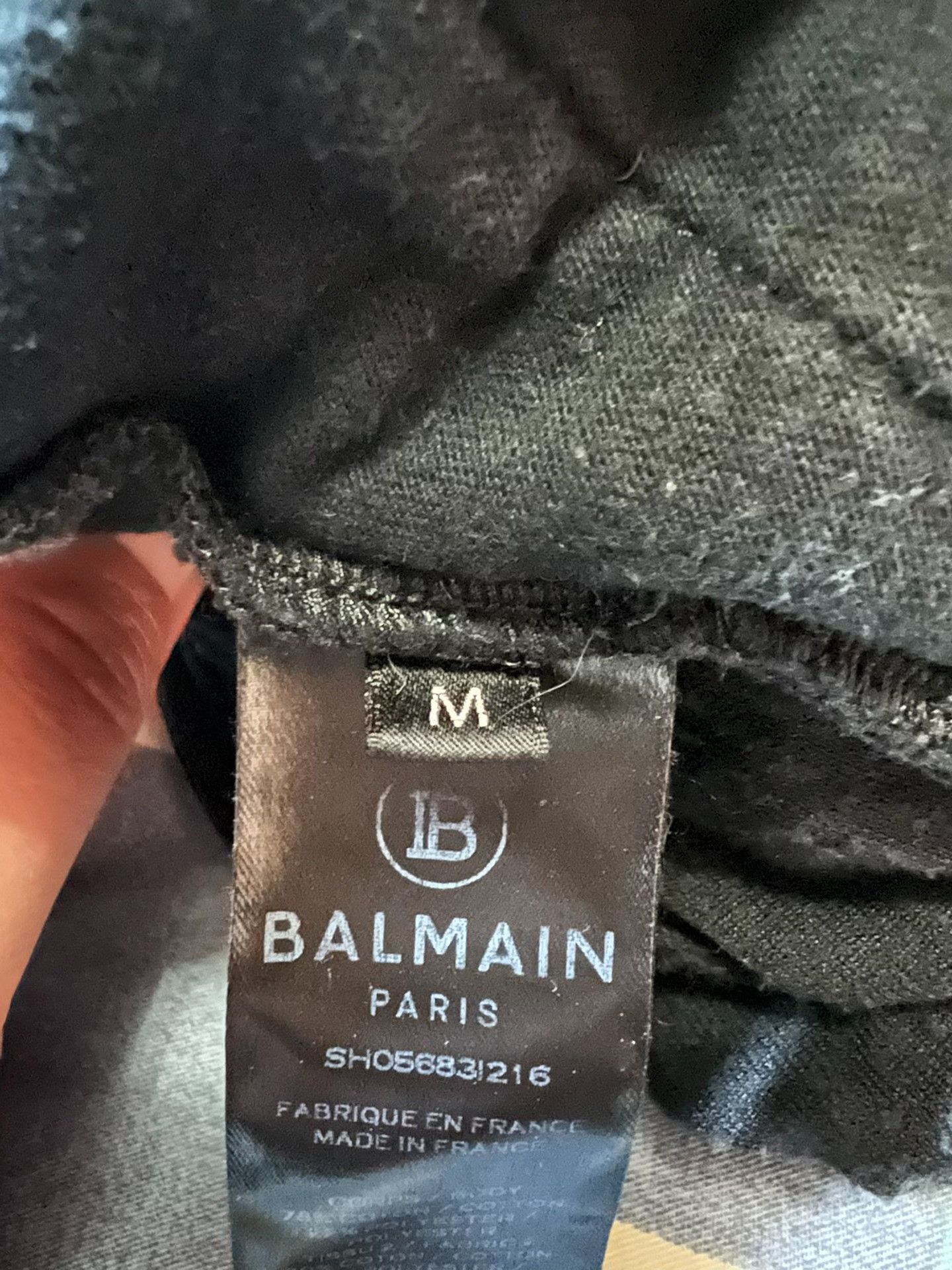 Balmain Balmain Velvet Embossed Wide-Leg Pants Size 31" - 7 Thumbnail