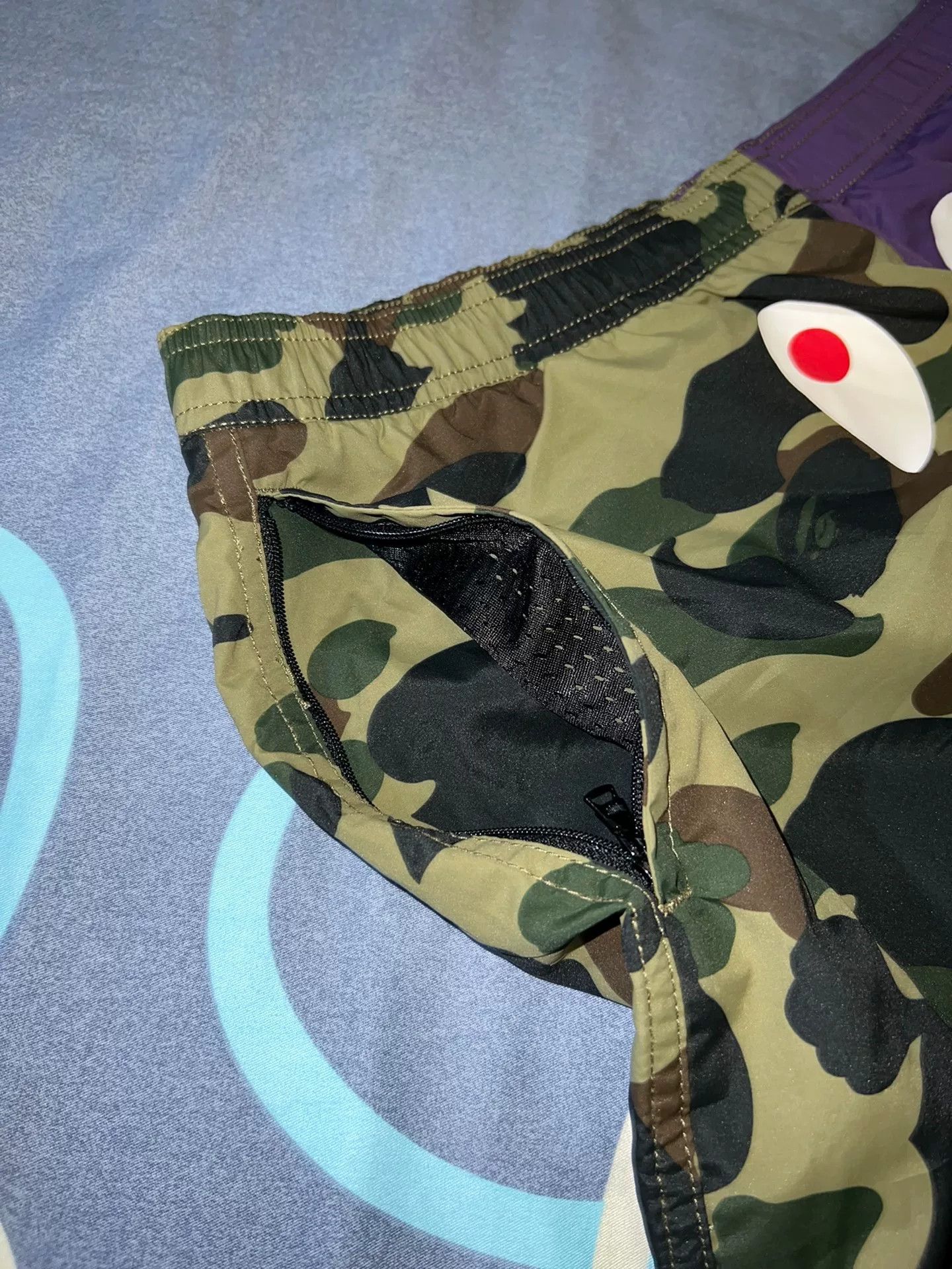 Bape Bape Shark Camo Purple Shorts Size US 32 / EU 48 - 5 Thumbnail