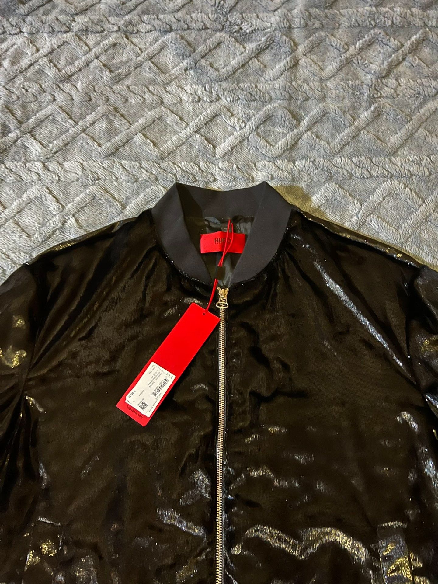 Hugo Boss Hugo Boss Scaled Shine Bomber Jacket Size US L / EU 52-54 / 3 - 2 Thumbnail