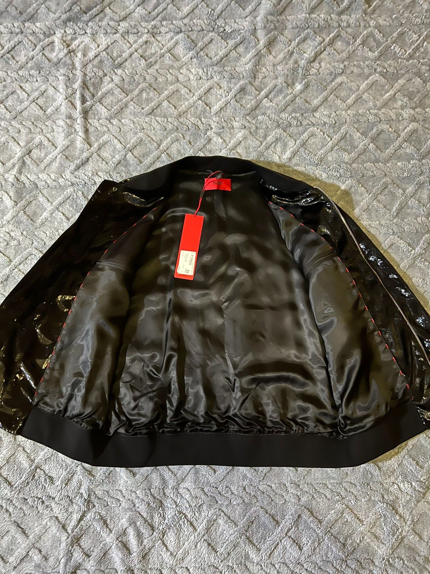 Hugo Boss Hugo Boss Scaled Shine Bomber Jacket Size US L / EU 52-54 / 3 - 4 Thumbnail