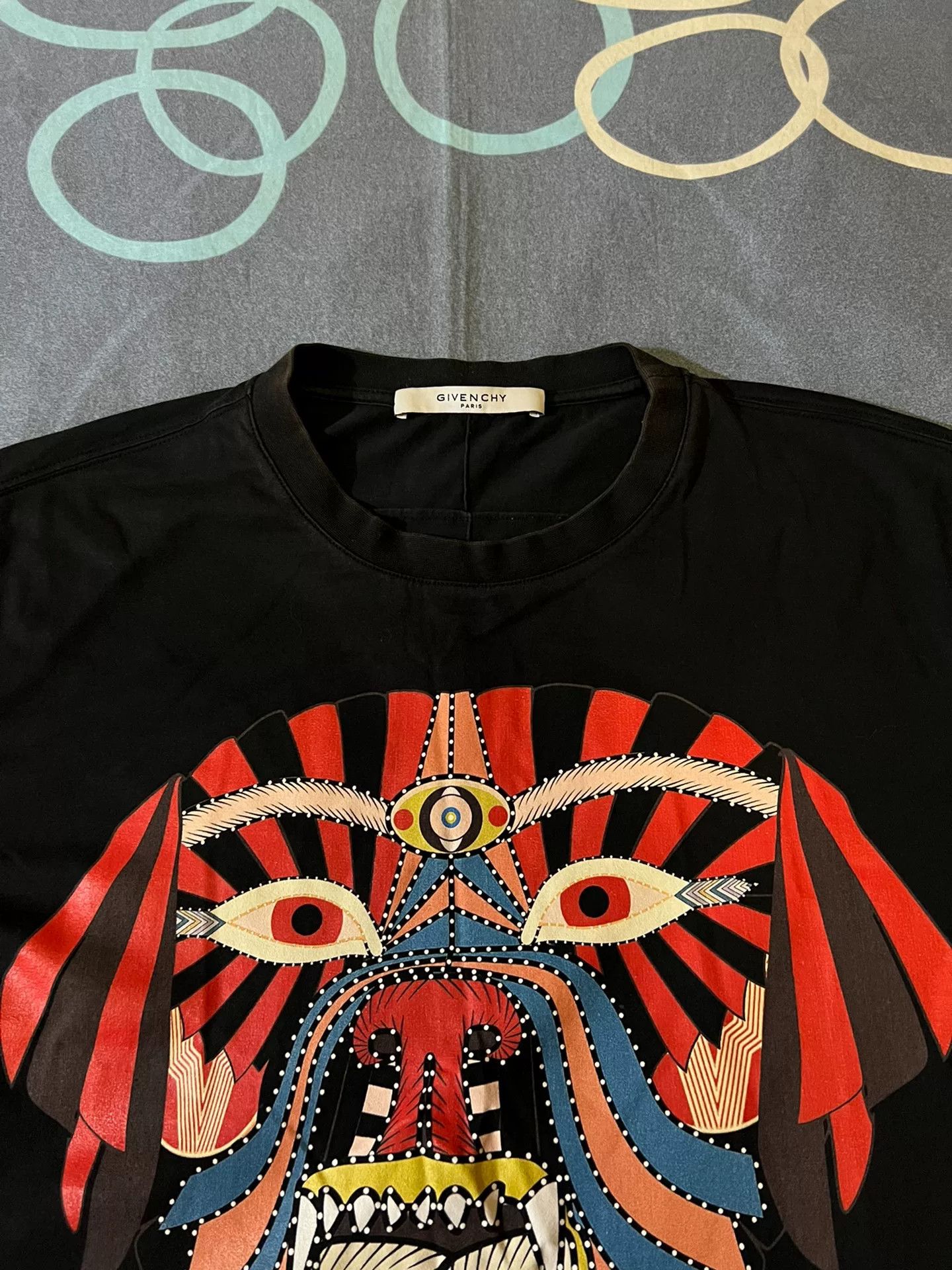 Givenchy Givenchy Rottweiler Peking Opera Print T-shirt Size US M / EU 48-50 / 2 - 2 Thumbnail