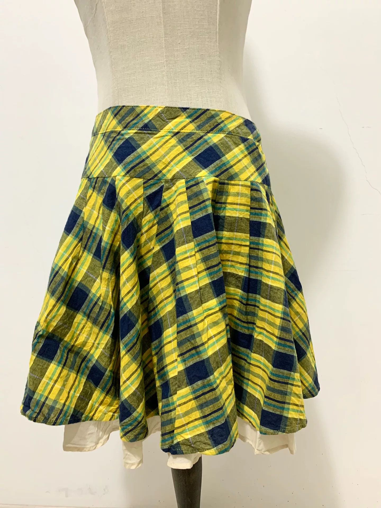 Vivienne Westwood Vivienne Westwood Yellow Plaid Skirt Size 34" / US 12 / IT 48 - 3 Thumbnail