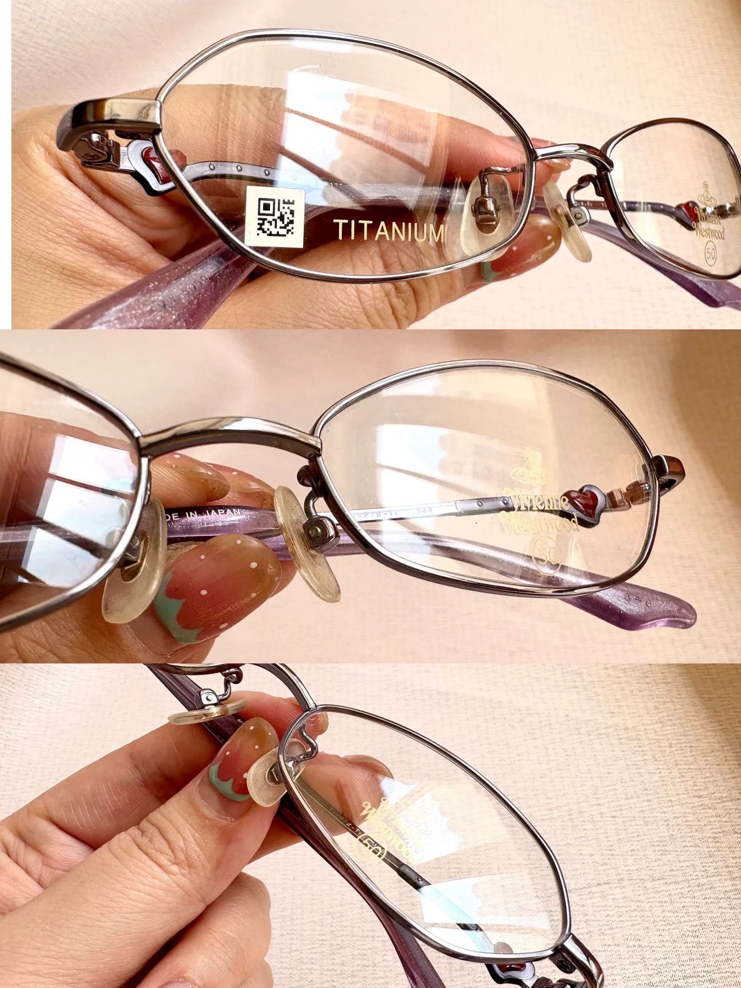 Vivienne Westwood Vivienne Westwood Purple Heart Glasses Size ONE SIZE - 4 Thumbnail
