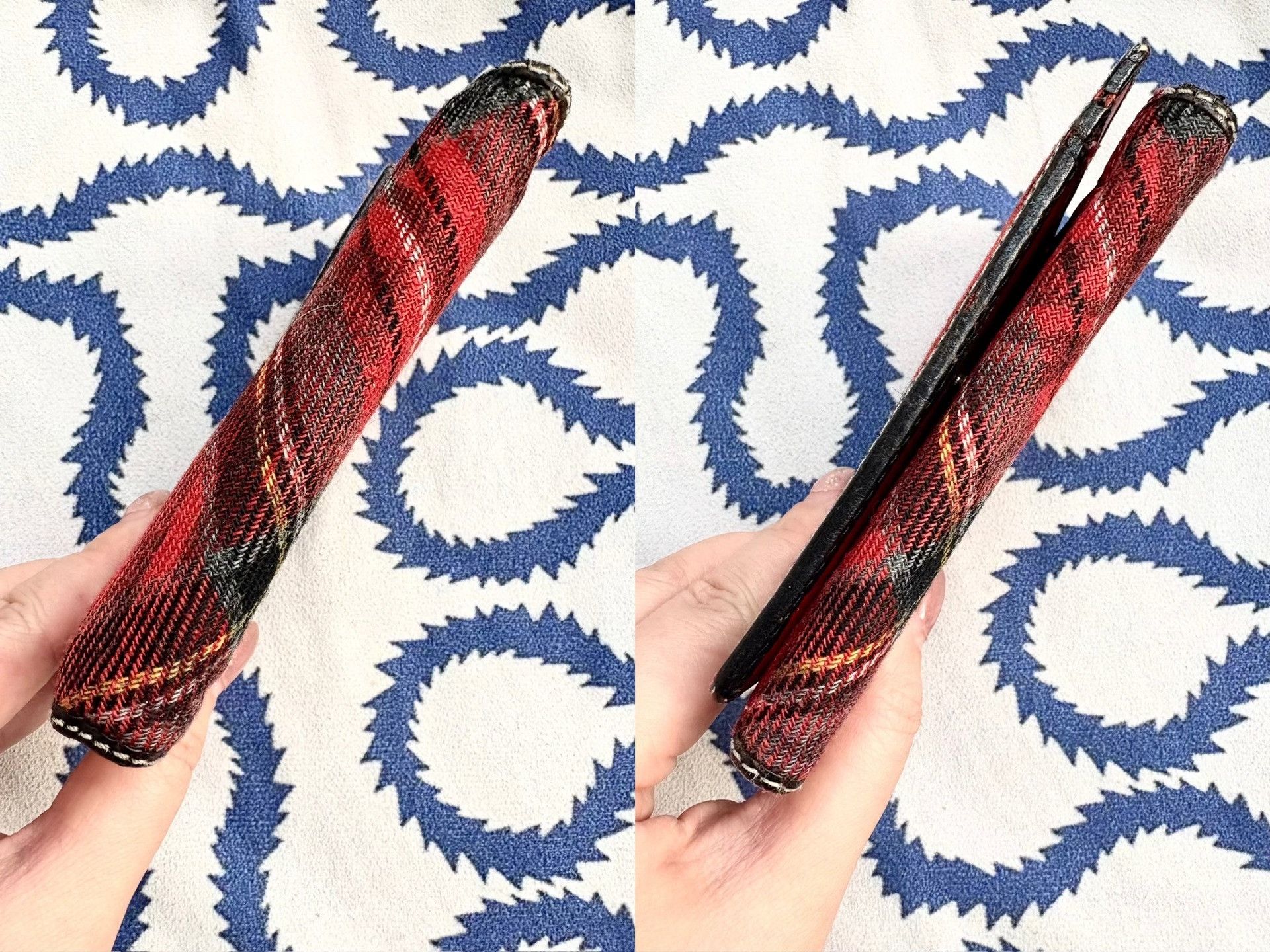 Vivienne Westwood Vivienne Westwood Vintage Red Plaid Graffiti Tri-fold Wallet Size ONE SIZE - 6 Thumbnail