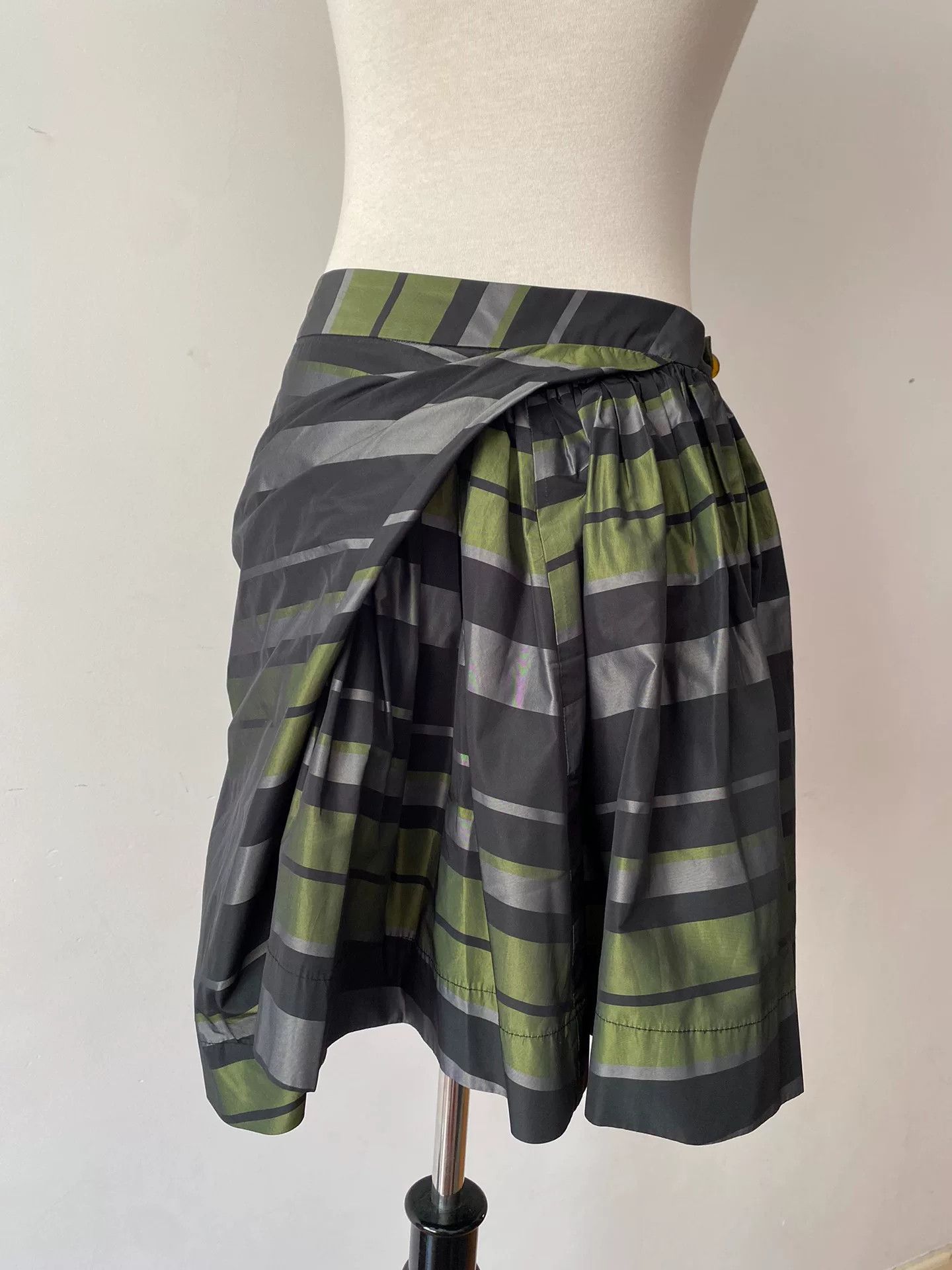 Vivienne Westwood Vivienne Westwood Green Striped Skirt Size 38" / US 16 / IT 52 - 3 Thumbnail