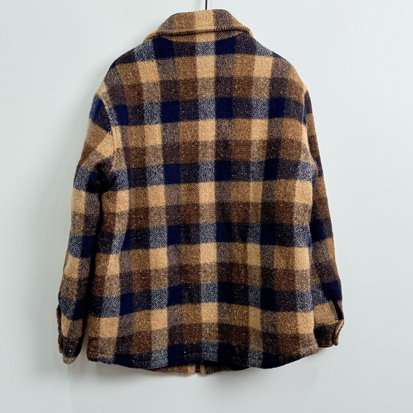 Celine Celine Brown Blue Plaid Wool Flannel Zip Shirt Jacket Size US M / EU 48-50 / 2 - 3 Thumbnail
