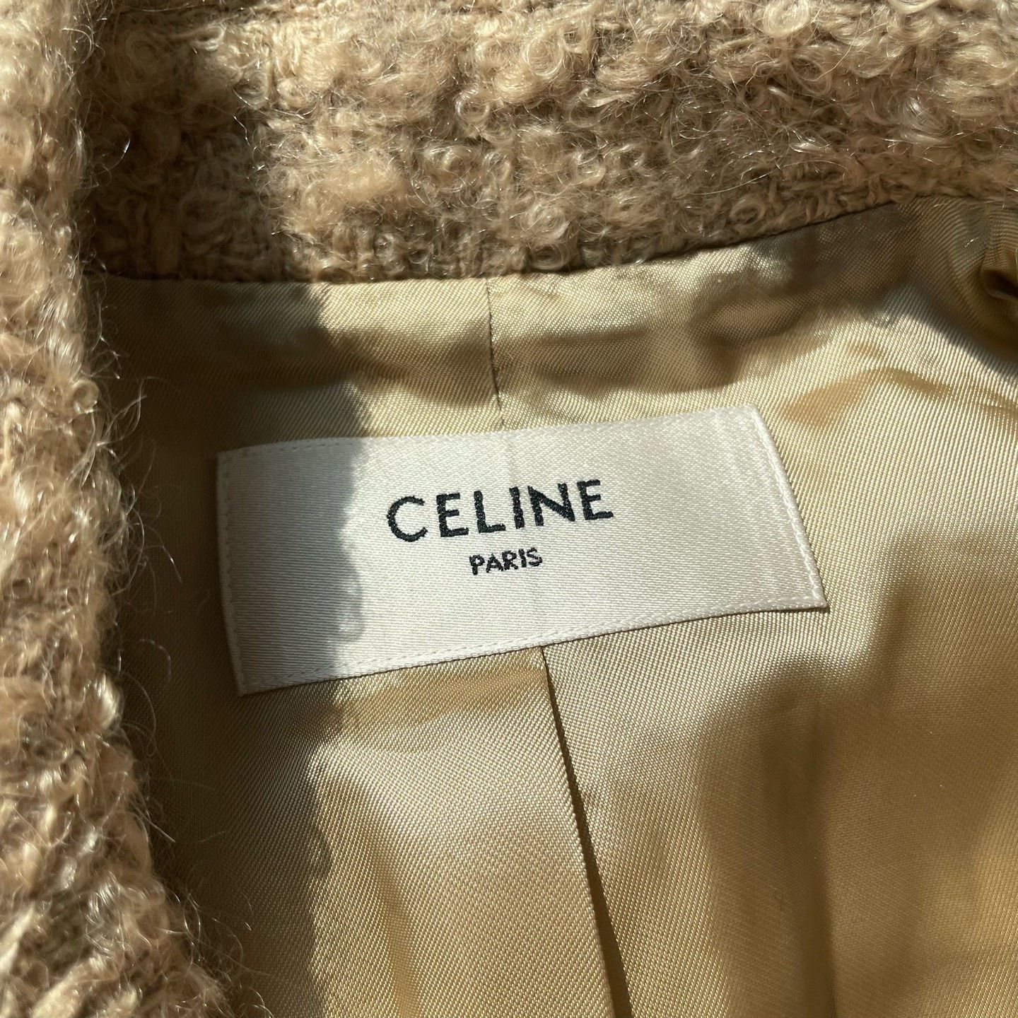 Celine Celine Camel Tweed Gold Button Coat Size XS / US 0-2 / IT 36-38 - 4 Thumbnail