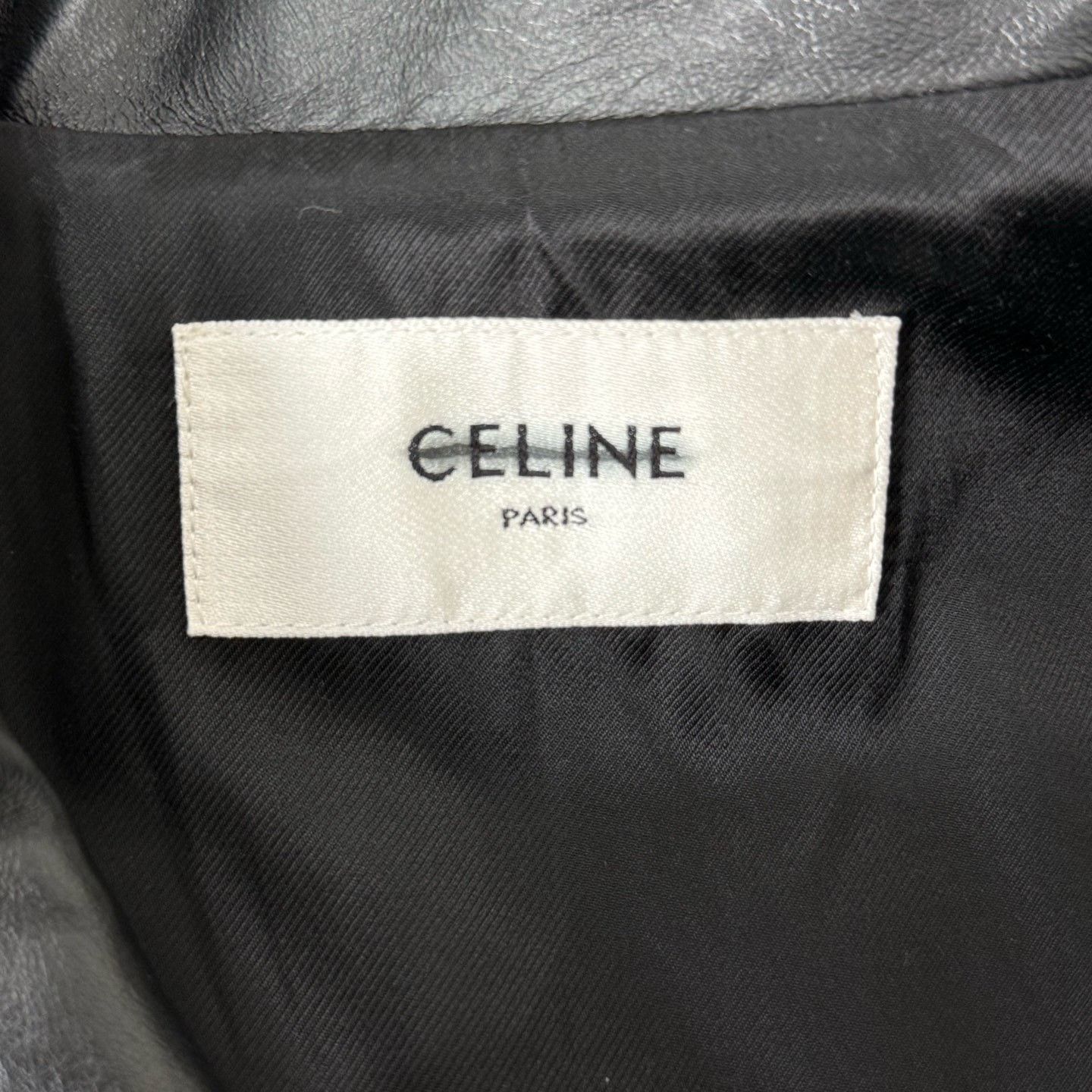 Celine CELINE SS23 Solid Zip Trapezoid Collar Leather Jacket Size XS / US 0-2 / IT 36-38 - 4 Thumbnail